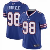 Men's Nike Buffalo Bills #98 Star Lotulelei Royal Blue Team Color Vapor Untouchable Limited Player NFL Jersey