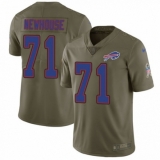 Youth Nike Buffalo Bills #71 Marshall Newhouse Limited Olive 2017 Salute to Service NFL Jersey
