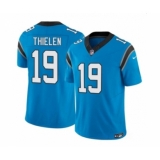 Men's Nike Carolina Panthers #19 Adam Thielen Blue 2023 F.U.S.E. Vapor Untouchable Football Stitched Jersey