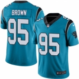 Youth Carolina Panthers #95 Derrick Brown Blue Alternate Stitched NFL Vapor Untouchable Limited Jersey