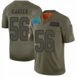 Youth Carolina Panthers #56 Jermaine Carter Limited Camo 2019 Salute to Service Football Jersey