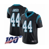 Men's Carolina Panthers #44 J.J. Jansen Black Team Color Vapor Untouchable Limited Player 100th Season Football Jersey