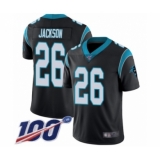 Men's Carolina Panthers #26 Donte Jackson Black Team Color Vapor Untouchable Limited Player 100th Season Football Jersey