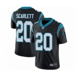 Youth Carolina Panthers #20 Jordan Scarlett Black Team Color Vapor Untouchable Limited Player Football Jersey