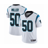 Men's Carolina Panthers #50 Christian Miller White Vapor Untouchable Limited Player Football Jersey