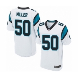 Men's Carolina Panthers #50 Christian Miller Elite White Football Jersey