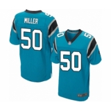 Men's Carolina Panthers #50 Christian Miller Elite Blue Alternate Football Jersey