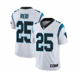 Men's Carolina Panthers #25 Eric Reid White Vapor Untouchable Limited Player Football Jersey