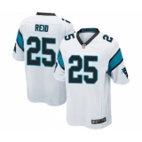 Men's Carolina Panthers #25 Eric Reid Game White Football Jersey
