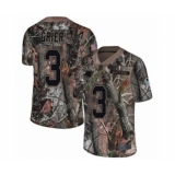 Men's Carolina Panthers #3 Will Grier Camo Rush Realtree Limited Football Jersey
