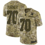 Men's Nike Carolina Panthers #70 Trai Turner Limited Camo 2018 Salute to Service NFL Jersey