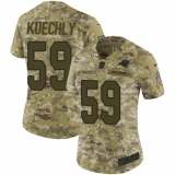 Women's Nike Carolina Panthers #59 Luke Kuechly Limited Camo 2018 Salute to Service NFL Jersey