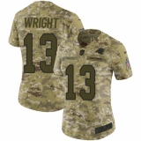 Women's Nike Carolina Panthers #13 Jarius Wright Limited Camo 2018 Salute to Service NFL Jersey