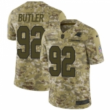 Youth Nike Carolina Panthers #92 Vernon Butler Limited Camo 2018 Salute to Service NFL Jersey