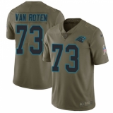 Youth Nike Carolina Panthers #73 Greg Van Roten Limited Olive 2017 Salute to Service NFL Jersey