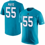 NFL Men's Nike Carolina Panthers #55 David Mayo Blue Rush Pride Name & Number T-Shirt