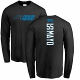 NFL Nike Carolina Panthers #55 David Mayo Black Backer Long Sleeve T-Shirt