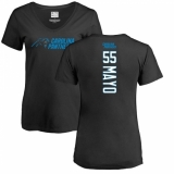 NFL Women's Nike Carolina Panthers #55 David Mayo Black Backer T-Shirt