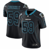 Men's Nike Carolina Panthers #59 Luke Kuechly Limited Rush Lights Out Black NFL Jersey