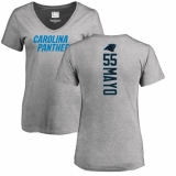 NFL Women's Nike Carolina Panthers #55 David Mayo Ash Backer V-Neck T-Shirt