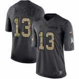 Youth Nike Carolina Panthers #13 Jarius Wright Limited Black 2016 Salute to Service NFL Jersey