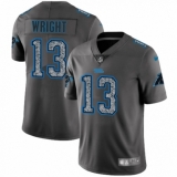 Youth Nike Carolina Panthers #13 Jarius Wright Gray Static Vapor Untouchable Limited NFL Jersey