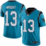 Men's Nike Carolina Panthers #13 Jarius Wright Limited Blue Rush Vapor Untouchable NFL Jersey