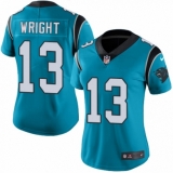 Women's Nike Carolina Panthers #13 Jarius Wright Blue Alternate Vapor Untouchable Limited Player NFL Jersey