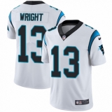 Men's Nike Carolina Panthers #13 Jarius Wright White Vapor Untouchable Limited Player NFL Jersey