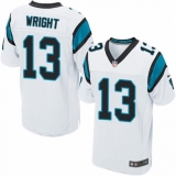 Men's Nike Carolina Panthers #13 Jarius Wright Elite White NFL Jersey