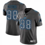 Men's Nike Carolina Panthers #98 Marquis Haynes Gray Static Vapor Untouchable Limited NFL Jersey