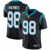 Youth Nike Carolina Panthers #98 Marquis Haynes Black Team Color Vapor Untouchable Limited Player NFL Jersey