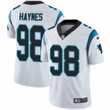 Youth Nike Carolina Panthers #98 Marquis Haynes White Vapor Untouchable Limited Player NFL Jersey