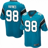 Men's Nike Carolina Panthers #98 Marquis Haynes Game Blue Alternate NFL Jersey