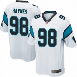 Men's Nike Carolina Panthers #98 Marquis Haynes Game White NFL Jersey