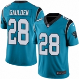 Youth Nike Carolina Panthers #28 Rashaan Gaulden Blue Alternate Vapor Untouchable Limited Player NFL Jersey