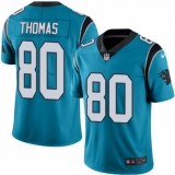 Youth Nike Carolina Panthers #80 Ian Thomas Blue Alternate Vapor Untouchable Limited Player NFL Jersey