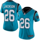 Women's Nike Carolina Panthers #26 Donte Jackson Limited Blue Rush Vapor Untouchable NFL Jersey