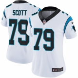 Women's Nike Carolina Panthers #79 Chris Scott White Vapor Untouchable Limited Player NFL Jersey