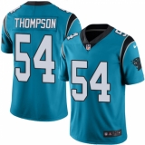 Men's Nike Carolina Panthers #54 Shaq Thompson Limited Blue Rush Vapor Untouchable NFL Jersey