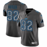Men's Nike Carolina Panthers #92 Vernon Butler Gray Static Vapor Untouchable Limited NFL Jersey