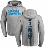 NFL Nike Carolina Panthers #3 Derek Anderson Ash Backer Pullover Hoodie