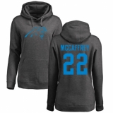 NFL Women's Nike Carolina Panthers #22 Christian McCaffrey Ash One Color Pullover Hoodie