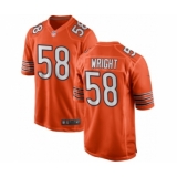 Men's Chicago Bears #58 Darnell Wright Nike Orange 2023 NFL Draft First Round Pick Jersey