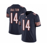 Men's Chicago Bears #14 Andy Dalton Navy Vapor Untouchable Limited Jersey