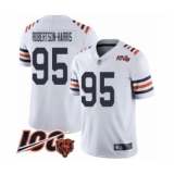 Youth Chicago Bears #95 Roy Robertson-Harris White 100th Season Limited Football Jersey