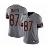 Women's Chicago Bears #87 Adam Shaheen Limited Silver Inverted Legend Football Jersey