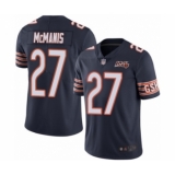 Men's Chicago Bears #27 Sherrick McManis Navy Blue Team Color 100th Season Limited Football Jersey