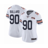 Women's Chicago Bears #90 Jonathan Bullard White 100th Season Limited Football Jersey