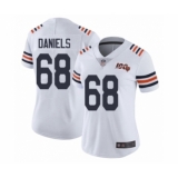 Women's Chicago Bears #68 James Daniels White 100th Season Limited Football Jersey